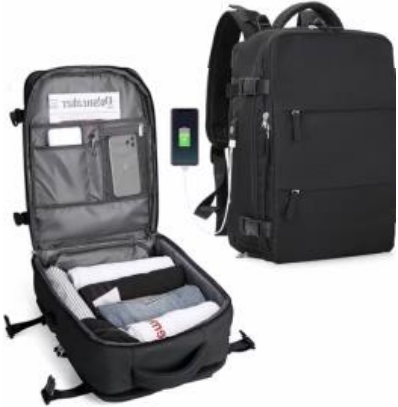 Vista 3 de MALETA Yaxa DE VIAJE PUERTO POWER BANK - Color: Negra